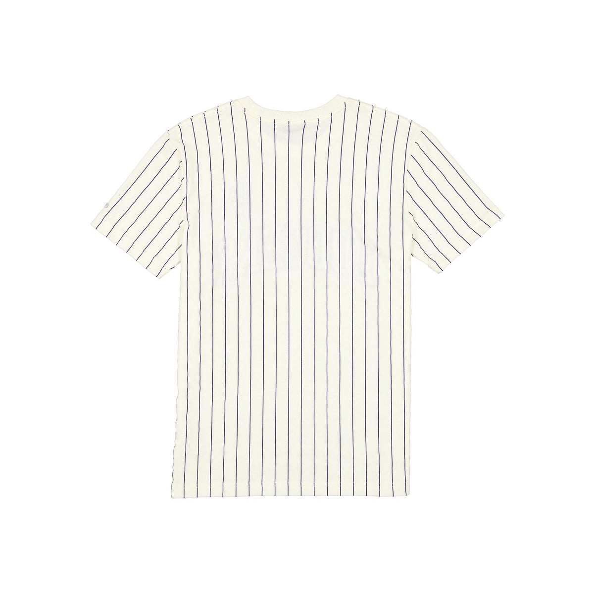 Los Angeles Dodgers Throwback Applique Pinstripe Chrome White T-Shirt