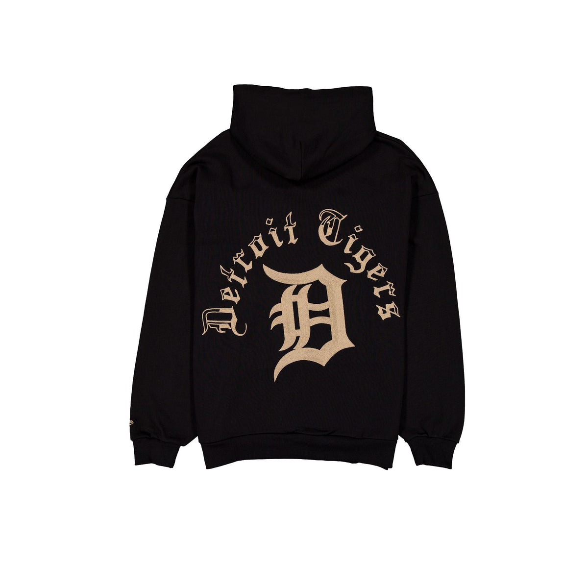 Detroit Tigers Gothic Lettering Black Hoodie