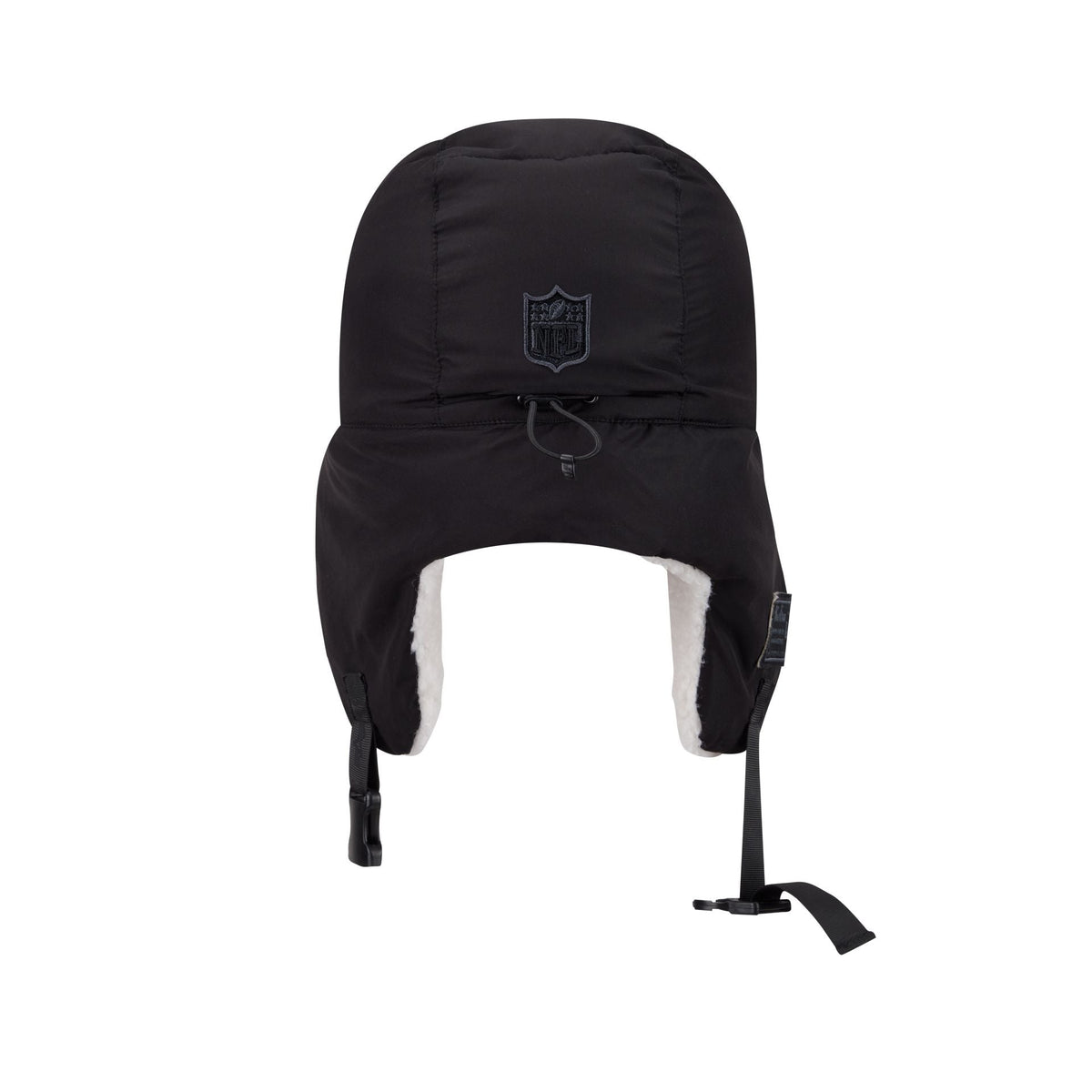 Alpha Industries x Detroit Lions Black Puffer Trapper Hat