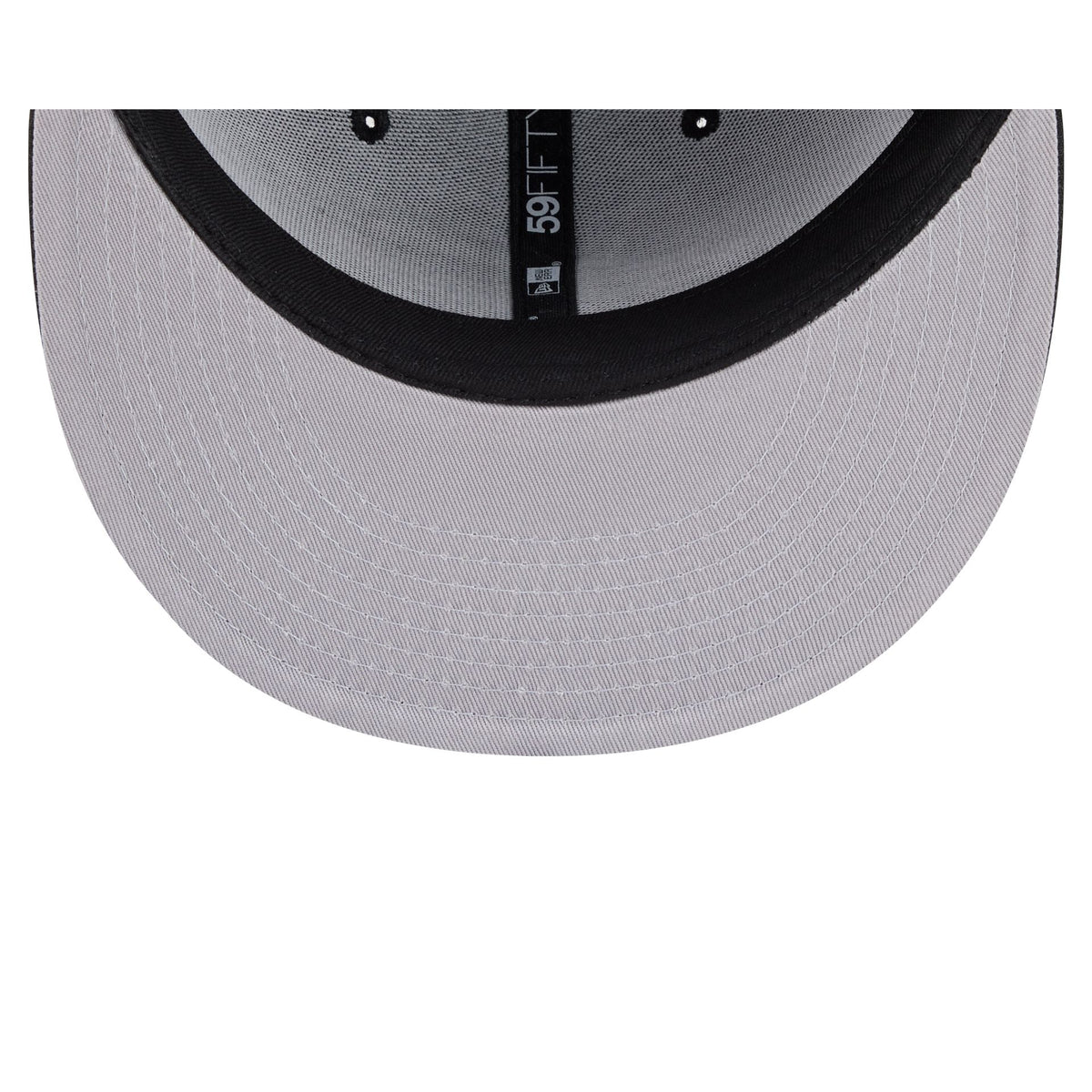 New England Patriots Black and White Basic 59FIFTY Fitted Hat