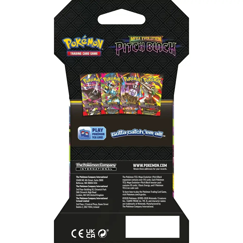 🔥2026 Christmas Gift🎄: Mega Evolution - Pitch Black Sleeved Booster Pack