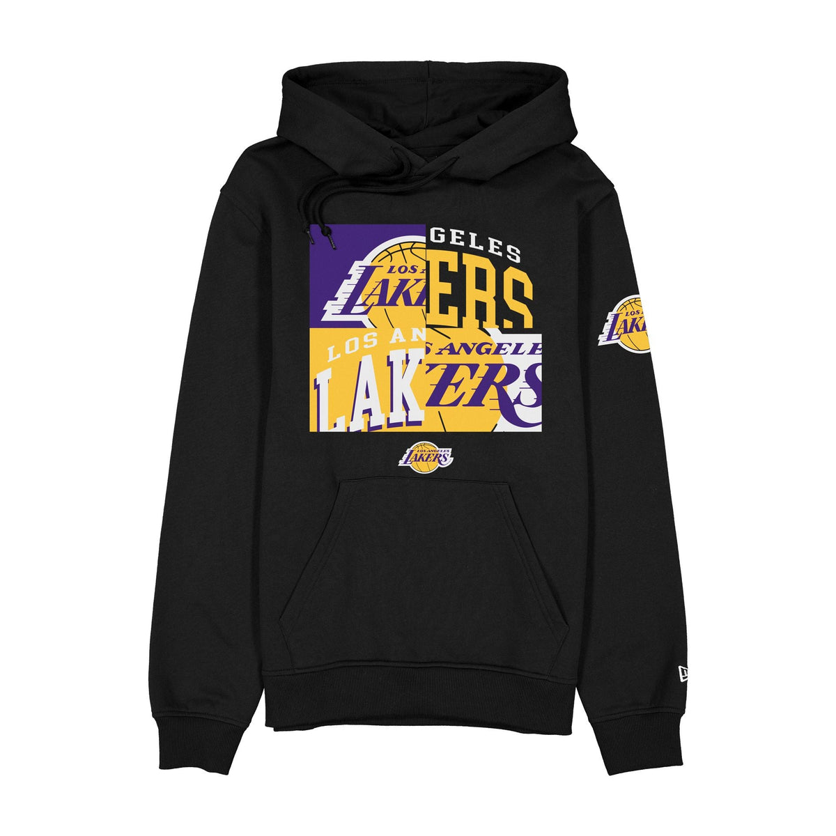 Los Angeles Lakers Hardwood Classics 2000s Multi Logos Hoodie