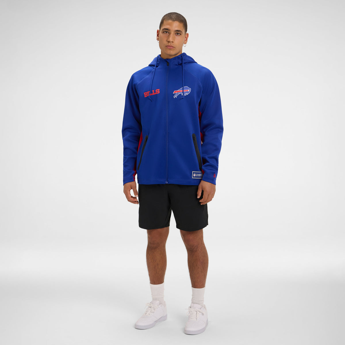 New York Giants Combine Black Full-Zip Hoodie