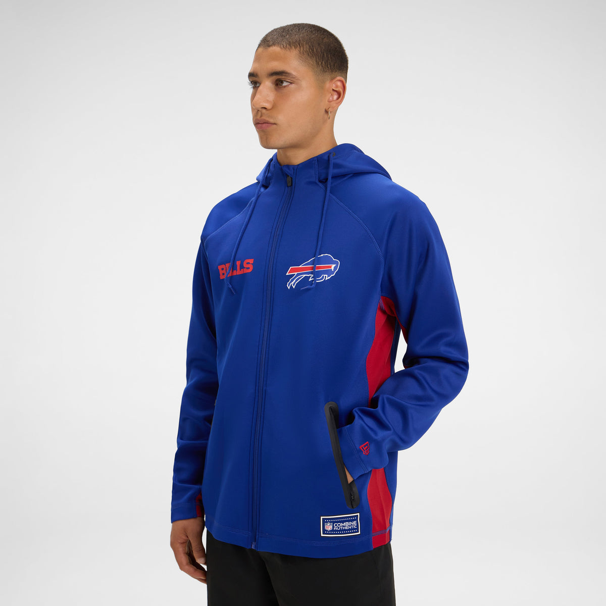 Dallas Cowboys Combine Black Full-Zip Hoodie