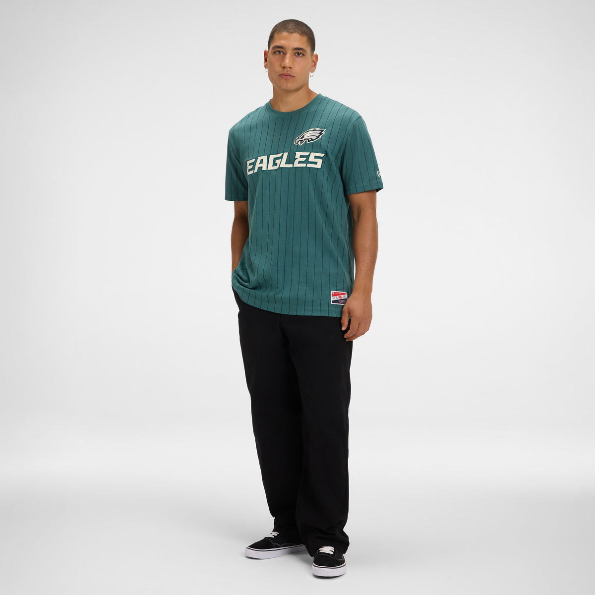Pittsburgh Steelers Throwback Retro Pinstripe T-Shirt