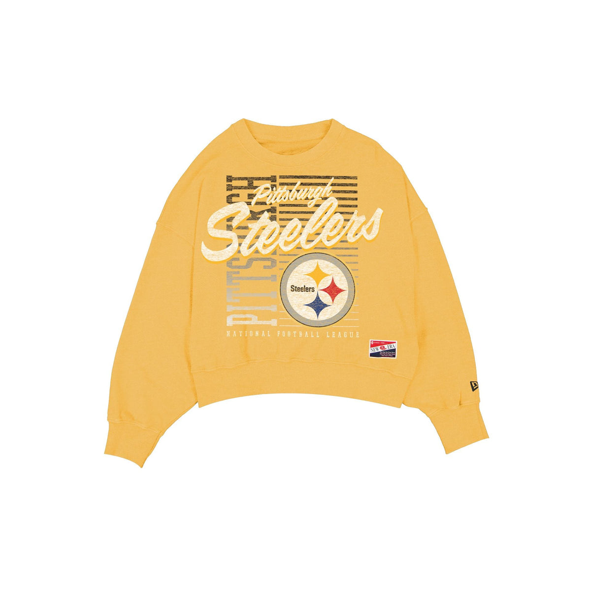 Pittsburgh Steelers Throwback Women's Washed Crewneck