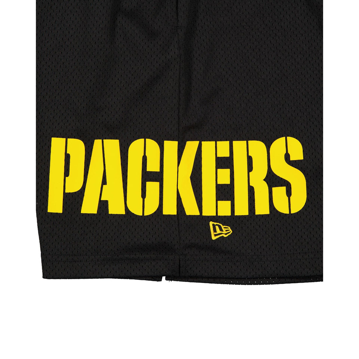 Green Bay Packers Mesh Black Shorts