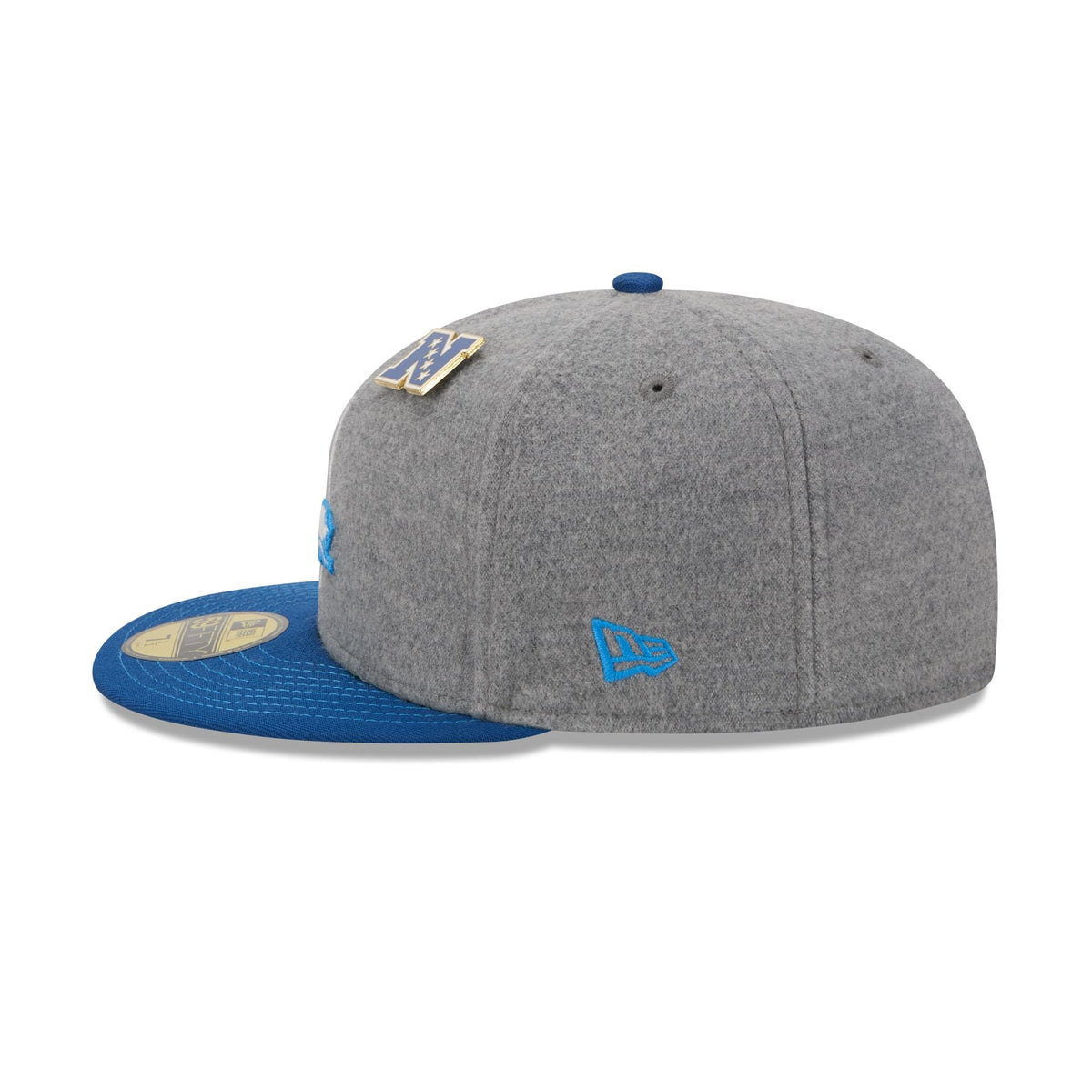 Detroit Lions Heather Gray Wool 59FIFTY Fitted Hat