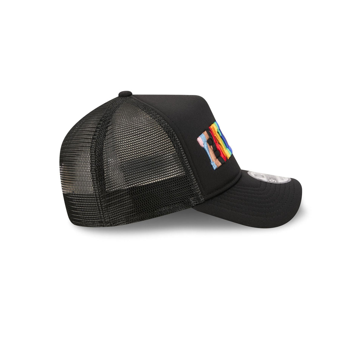 Buffalo Bills Rainbow Wordmark 9FORTY A-Frame Trucker Hat