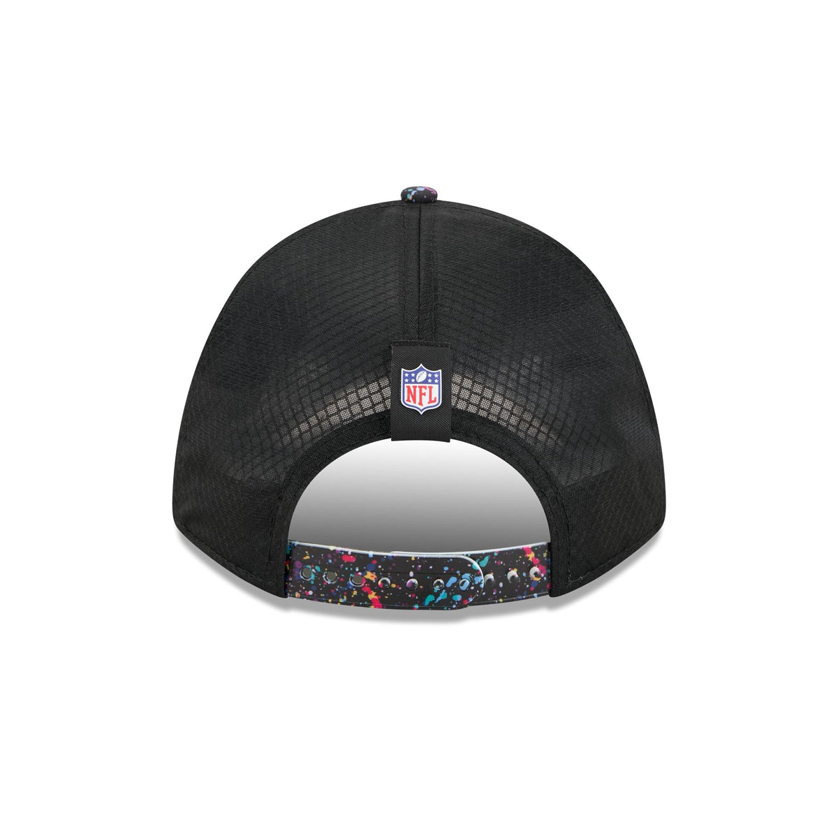 Detroit Lions 2025 Crucial Catch 9FORTY M-Crown A-Frame Trucker Hat