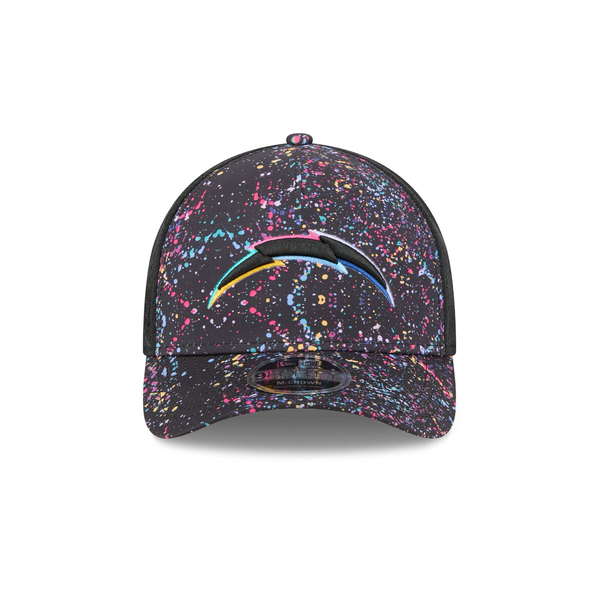 Los Angeles Chargers 2025 Crucial Catch 9FORTY M-Crown A-Frame Trucker Hat