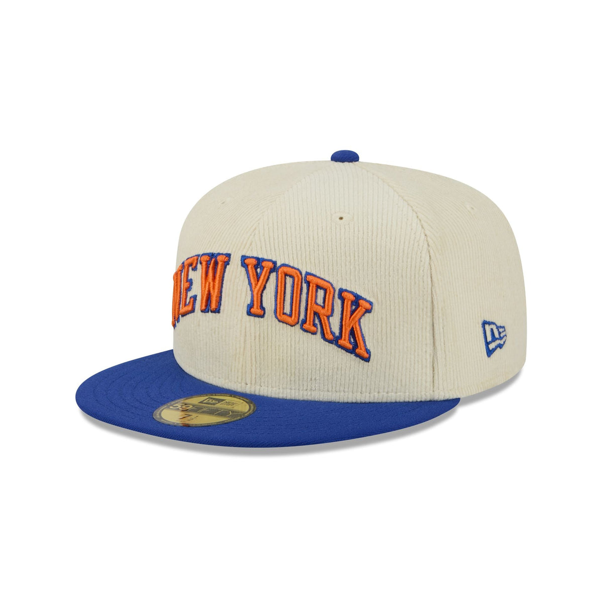 New York Knicks 2025 City Edition Chrome White Corduroy 59FIFTY Fitted Hat