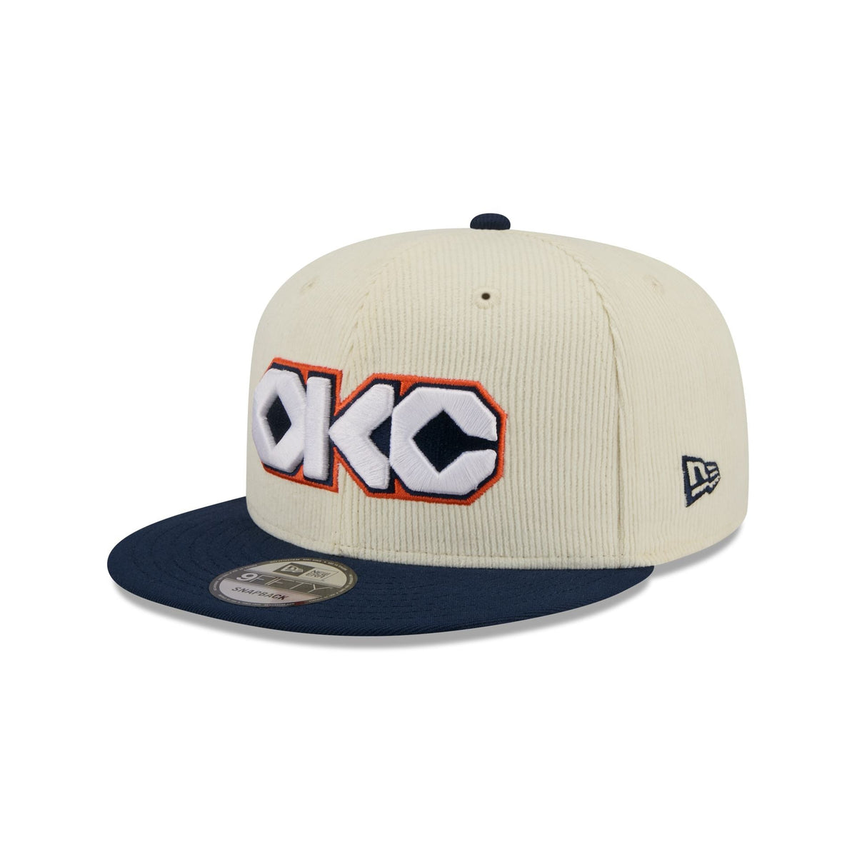 Oklahoma City Thunder 2025 City Edition Chrome White Corduroy 9FIFTY Snapback Hat