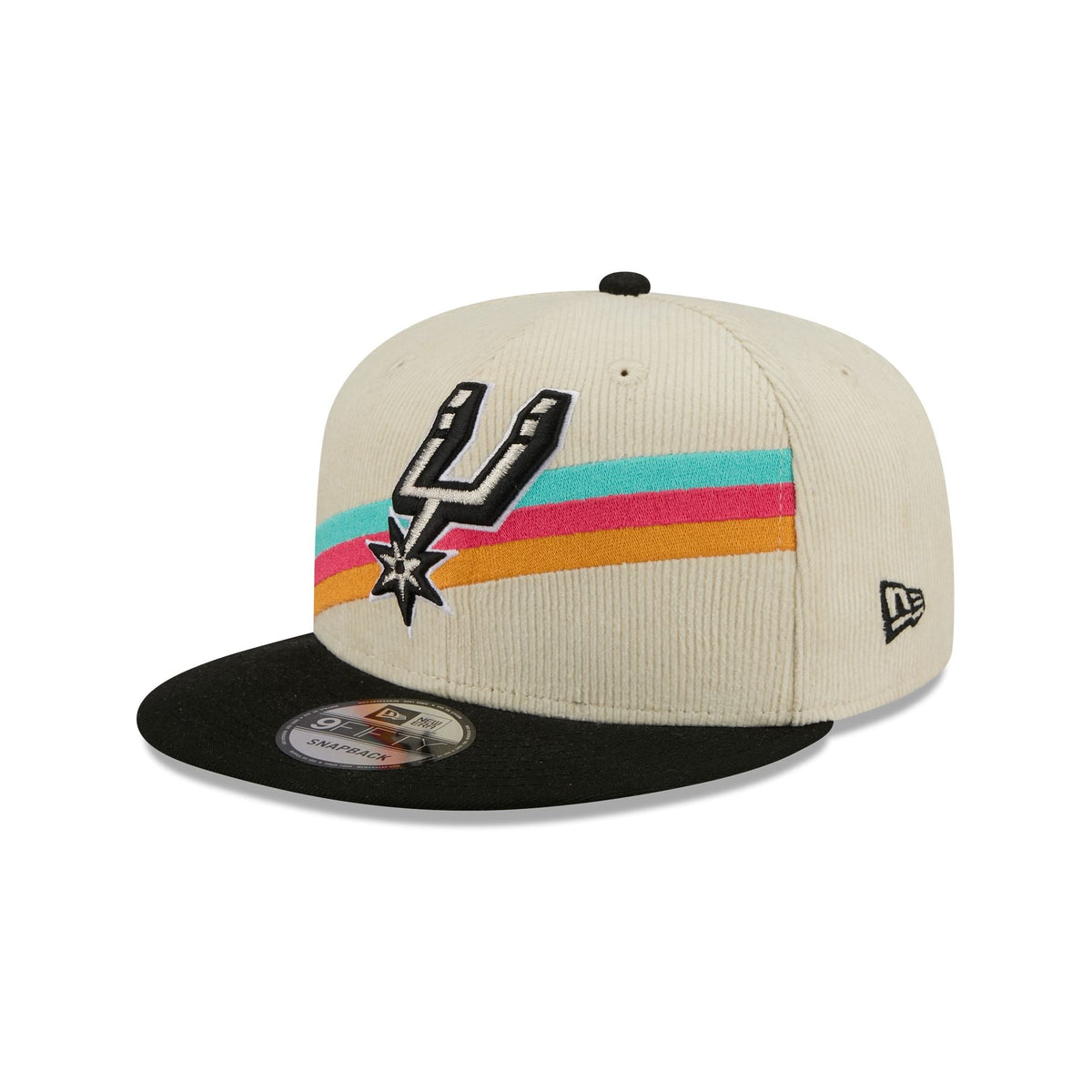 San Antonio Spurs 2025 City Edition Chrome White Corduroy 9FIFTY Snapback Hat
