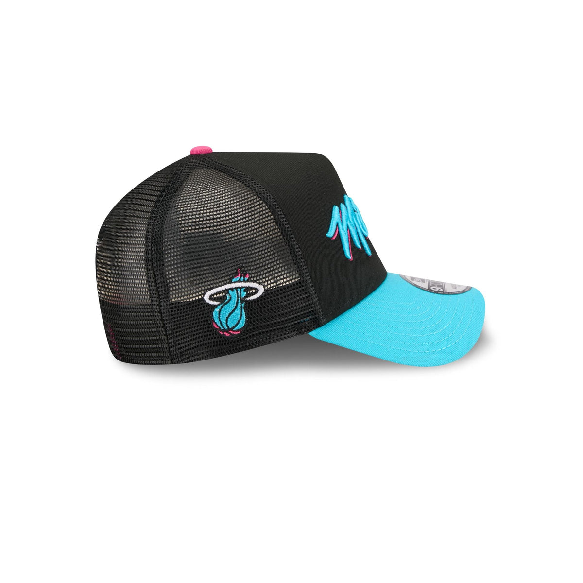 Miami Heat 2025 City Edition 9FORTY A-Frame Trucker Hat