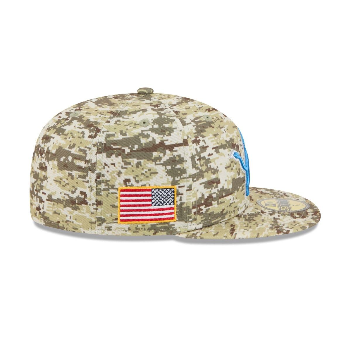Detroit Lions 2025 Salute to Service Fan Gear 59FIFTY Fitted Hat