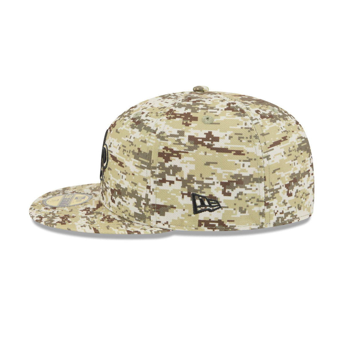 New Orleans Saints 2025 Salute to Service Fan Gear 59FIFTY Fitted Hat