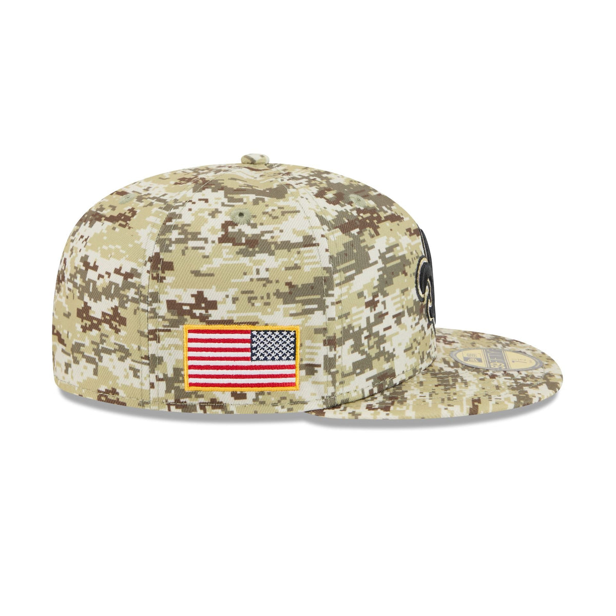 New Orleans Saints 2025 Salute to Service Fan Gear 59FIFTY Fitted Hat