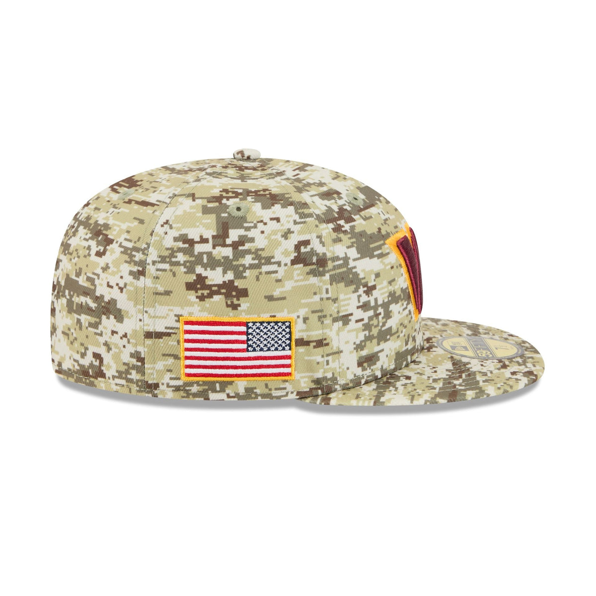 Washington Commanders 2025 Salute to Service Fan Gear 59FIFTY Fitted Hat