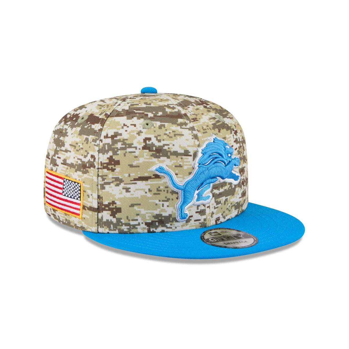 Detroit Lions 2025 Salute to Service Fan Gear 9FIFTY Snapback Hat