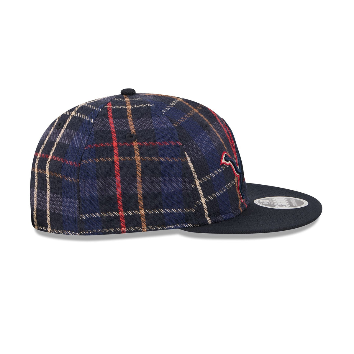 Detroit Lions Grunge Plaid Retro Crown 9FIFTY Adjustable Hat