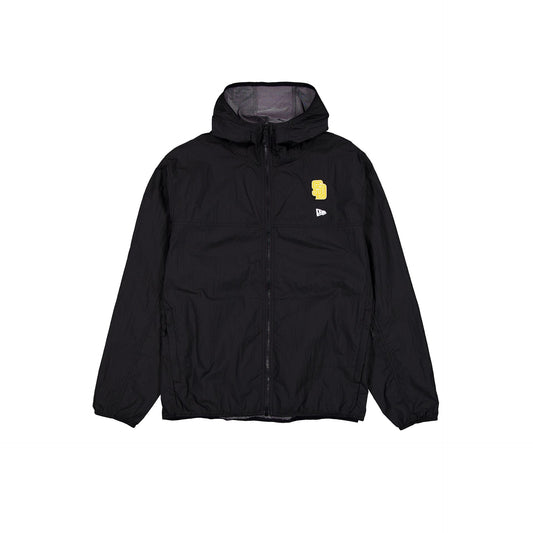 San Diego Padres Logo Essentials Black Full-Zip Windbreaker