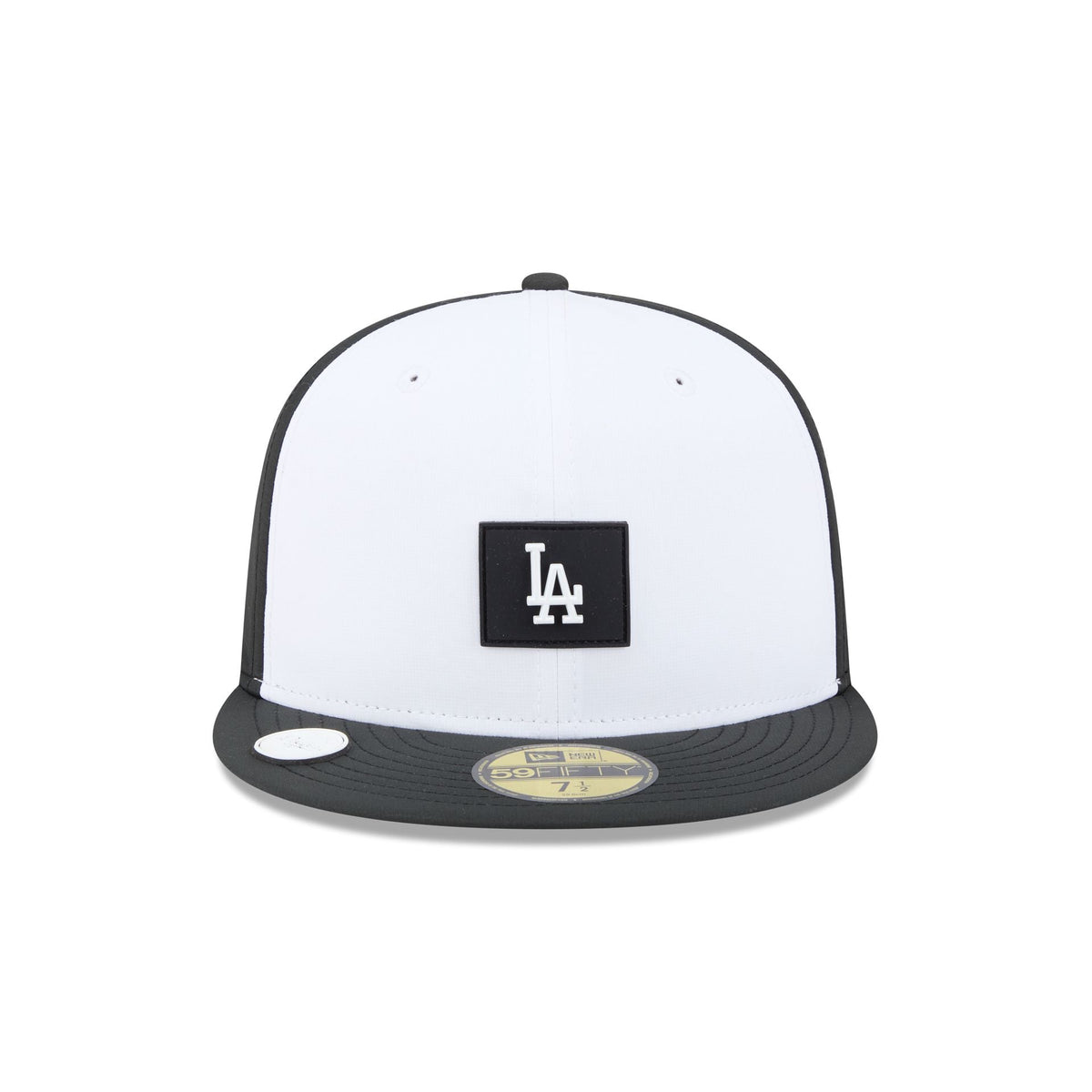 Los Angeles Dodgers 2026 Clubhouse Black & White 59FIFTY Fitted Hat