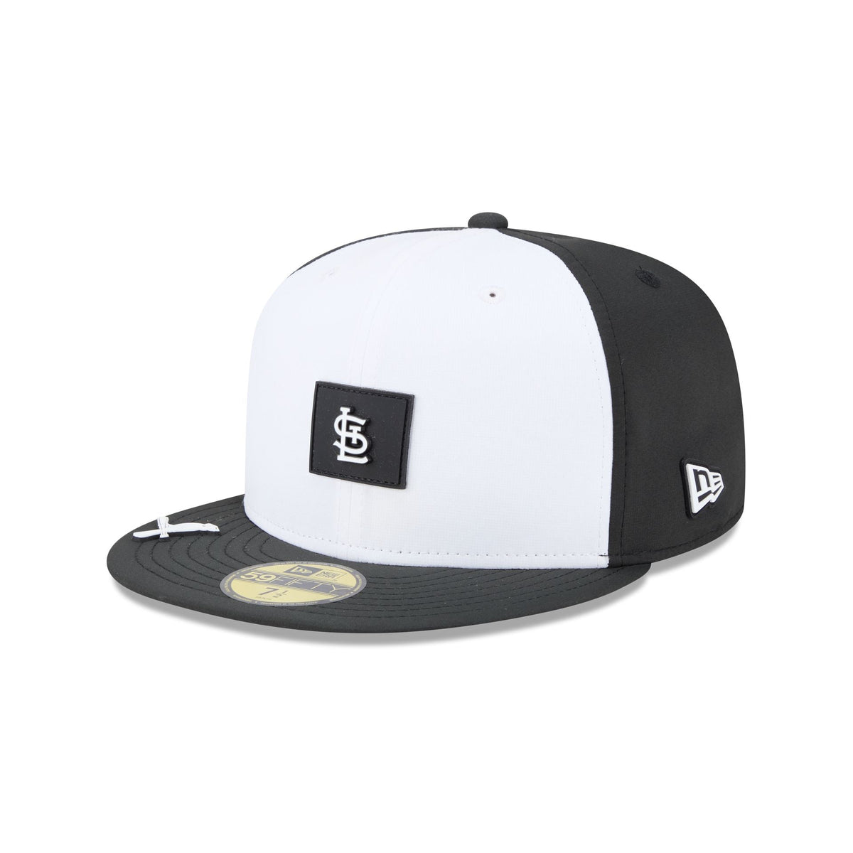 St. Louis Cardinals 2026 Clubhouse Black & White 59FIFTY Fitted Hat