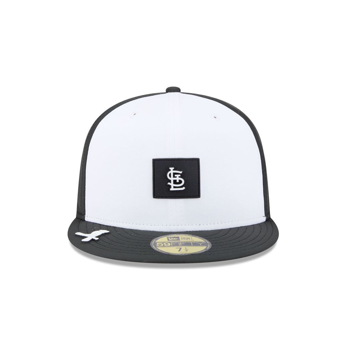 St. Louis Cardinals 2026 Clubhouse Black & White 59FIFTY Fitted Hat