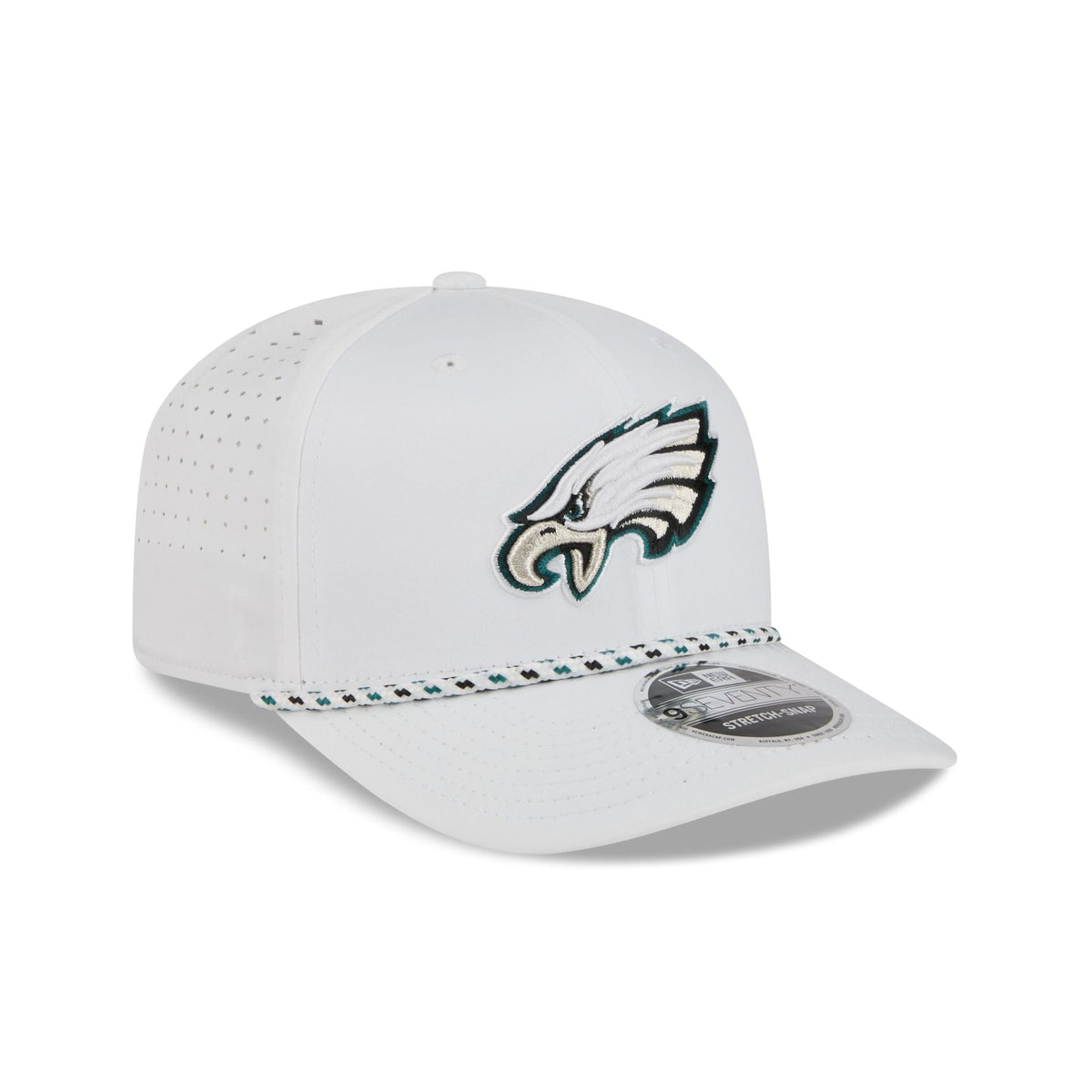 Philadelphia Eagles Optic White Performance Rope 9SEVENTY Stretch-Snap Hat