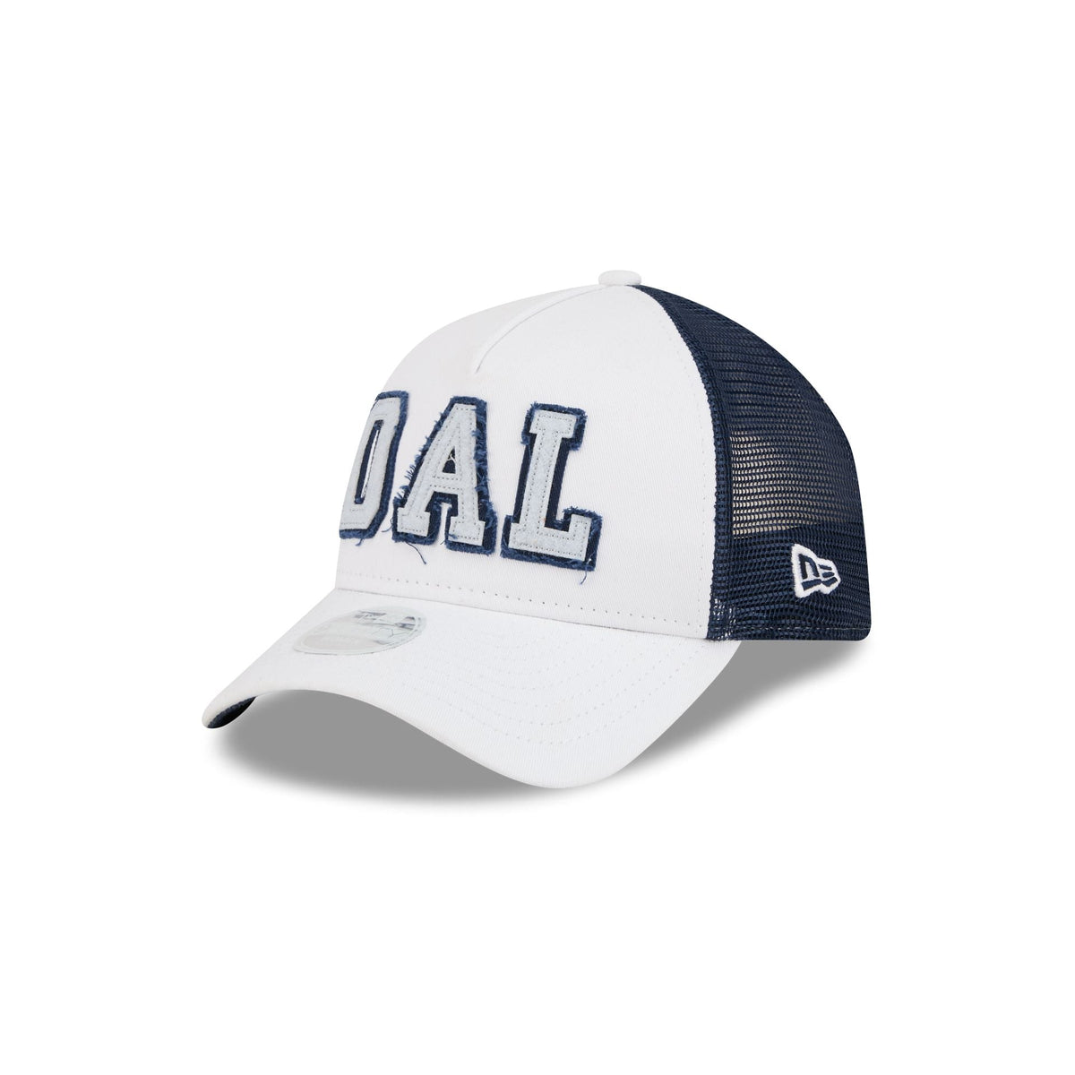 Dallas Cowboys Optic White Felt Logo Women's 9FORTY M-Crown A-Frame Trucker Hat
