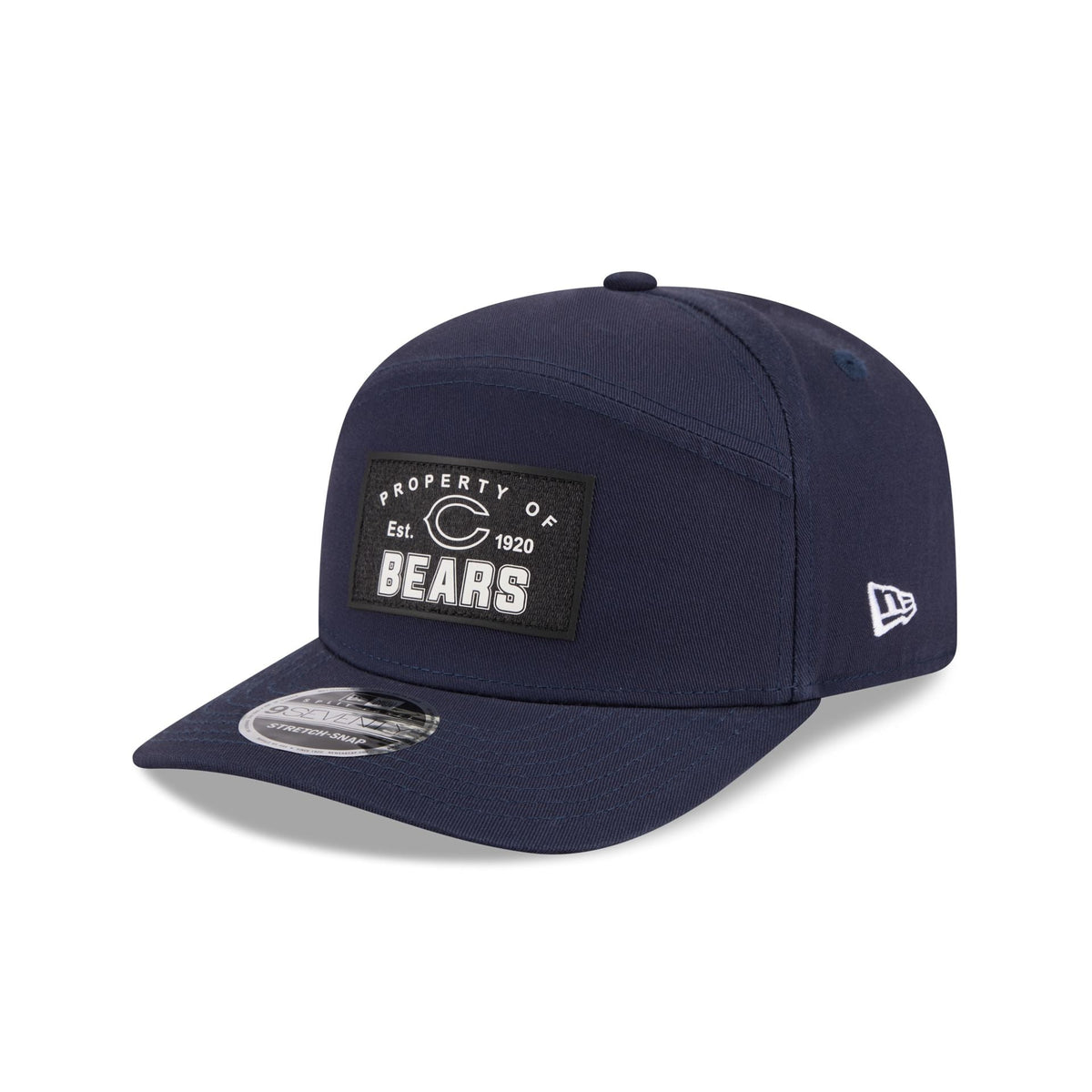 Chicago Bears Property of Patch Split Panel 9SEVENTY Stretch-Snap Hat