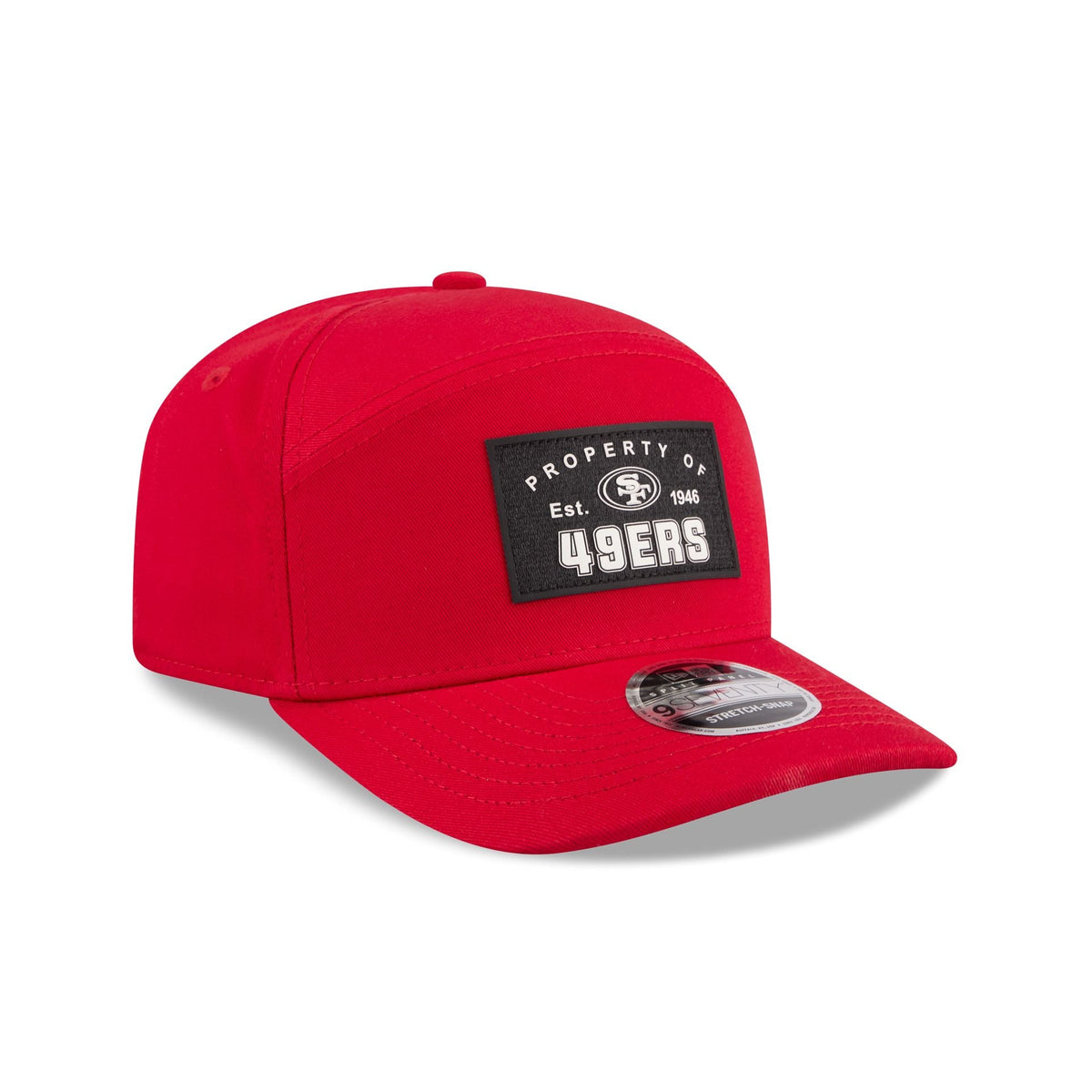 San Francisco 49ers Property of Patch Split Panel 9SEVENTY Stretch-Snap Hat