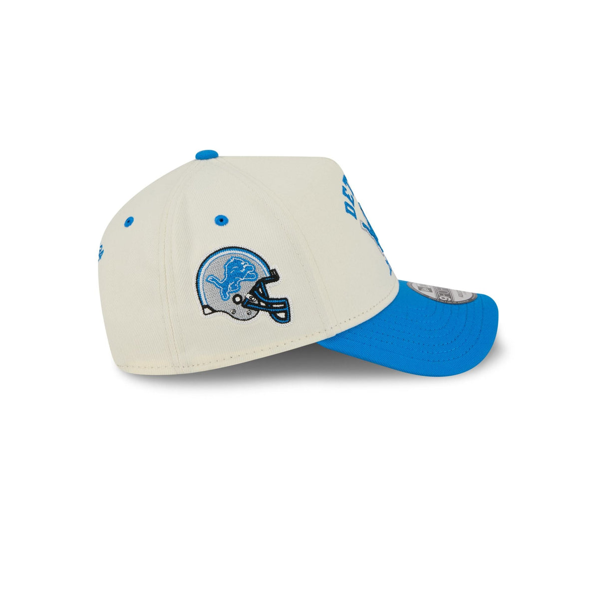 Detroit Lions Chrome White Arched 9FORTY A-Frame Snapback Hat