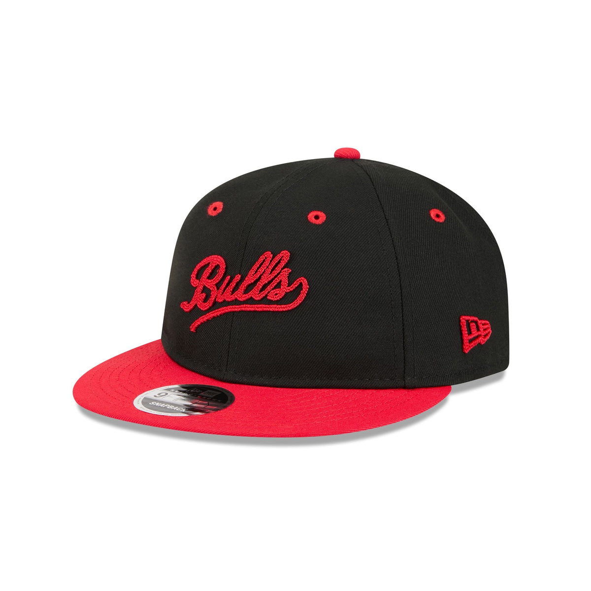 Chicago Bulls Chainstitch Script Retro Crown 9FIFTY Snapback Hat