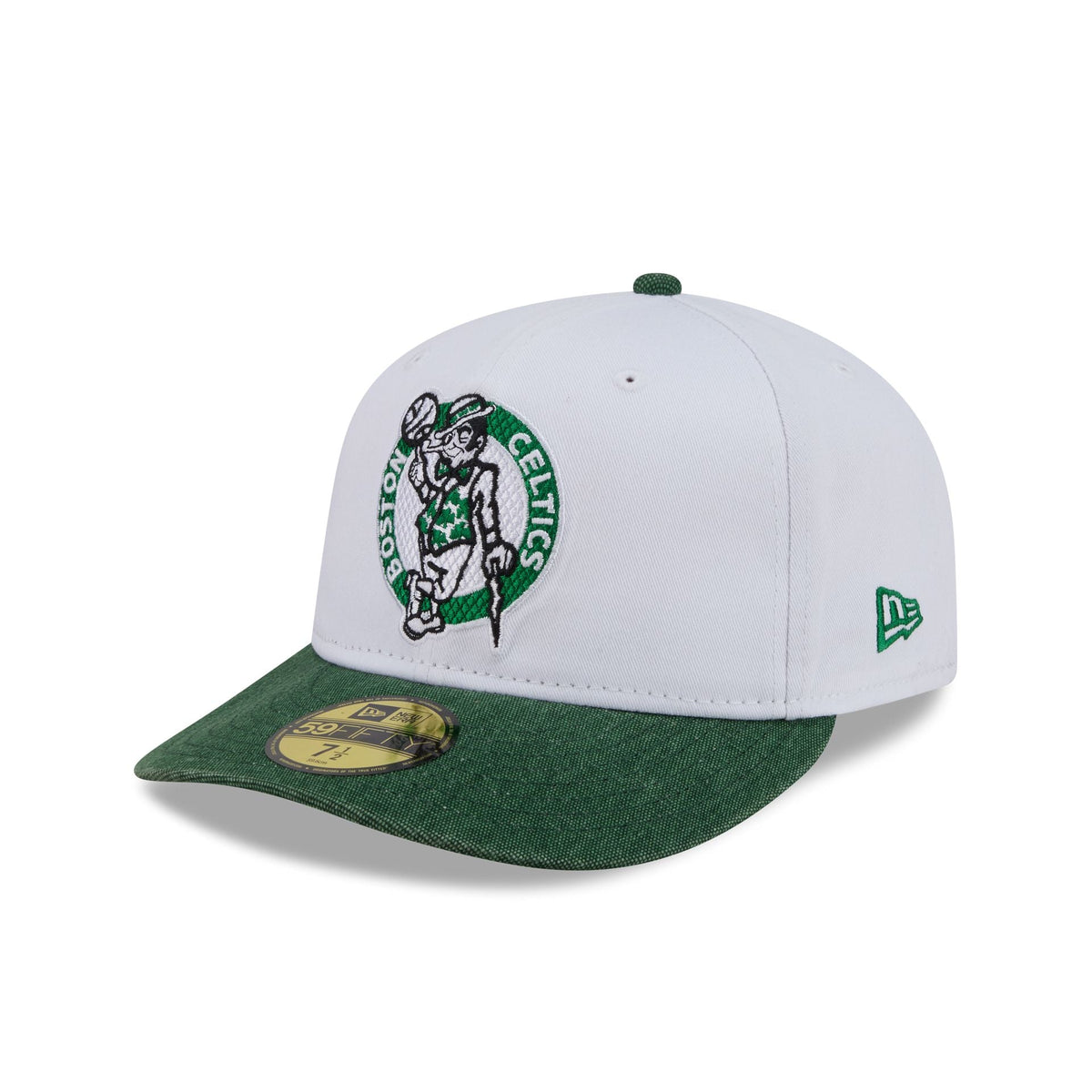 Boston Celtics Hardwood Classics Diamond Stitch White 59FIFTY Fitted Hat
