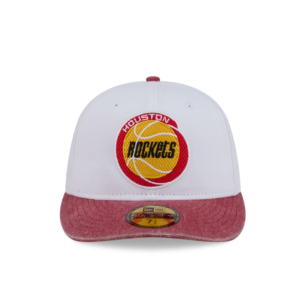 Houston Rockets Hardwood Classics Diamond Stitch White 59FIFTY Fitted Hat