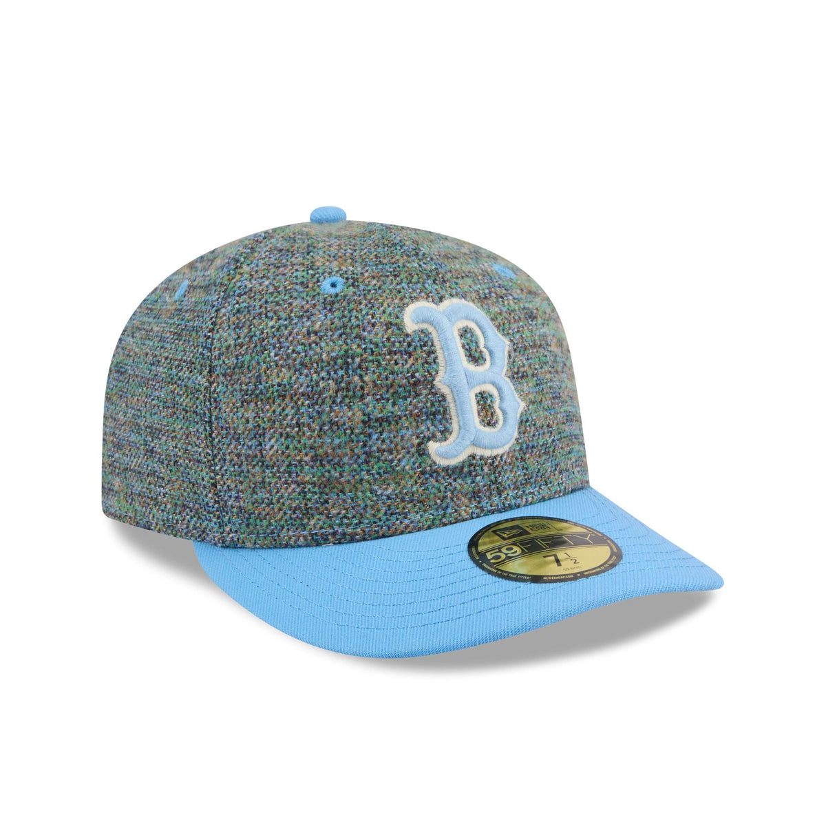 Boston Red Sox Three Looms Tweedy Cotton Radiant Blue 59FIFTY Fitted Hat