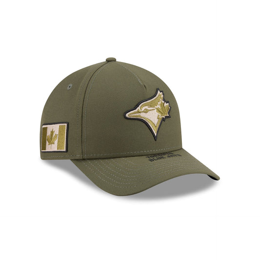 Toronto Blue Jays Armed Forces Day 2026 9FORTY M-Crown A-Frame Snapback Hat