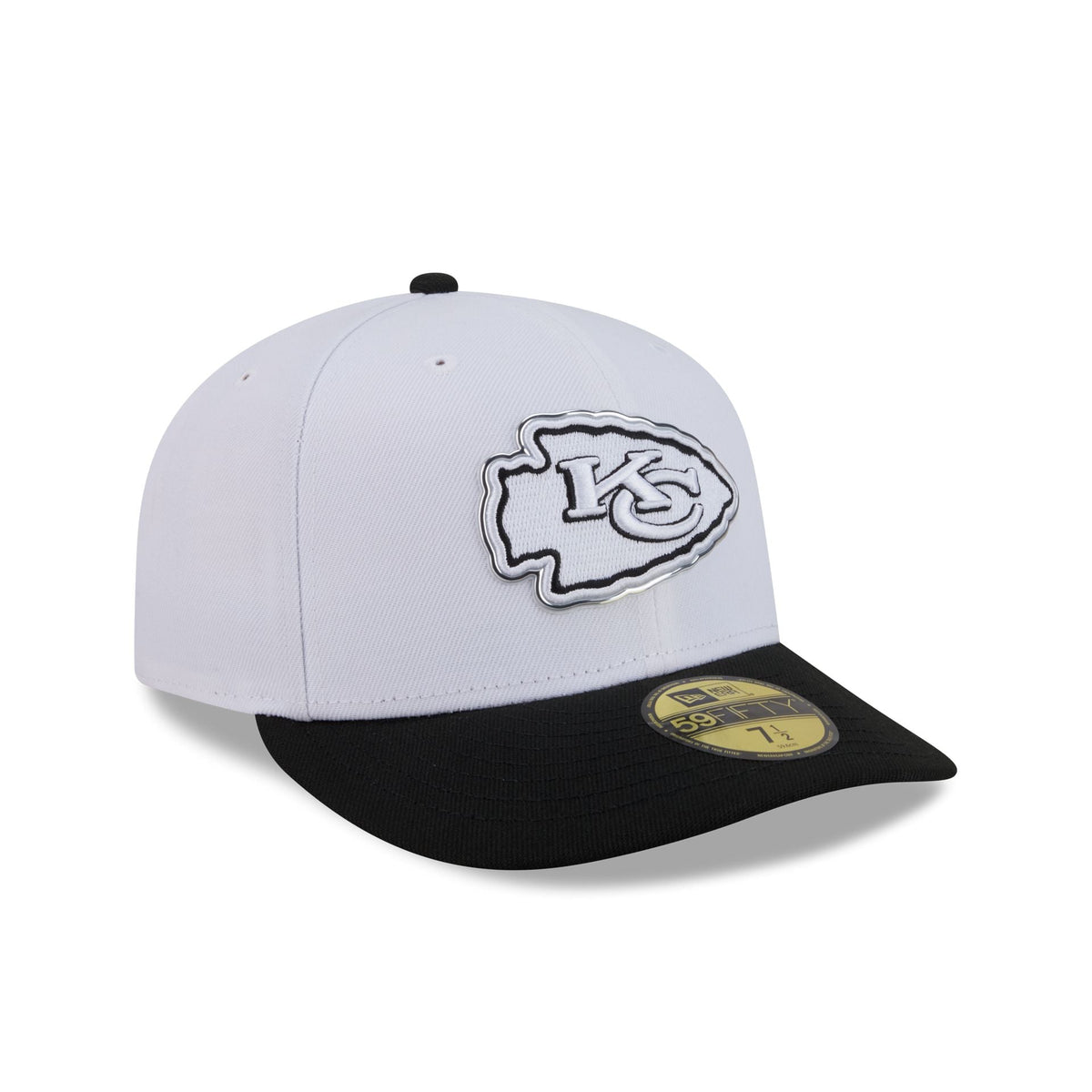 Kansas City Chiefs 2026 Draft Black and White 59FIFTY Fitted Hat