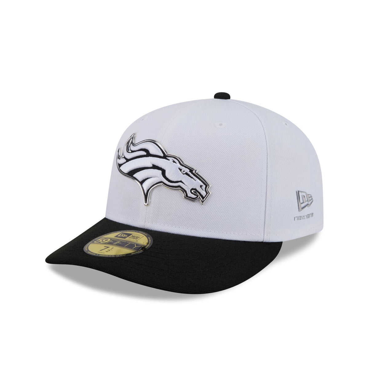 Denver Broncos 2026 Draft Black and White 59FIFTY Fitted Hat