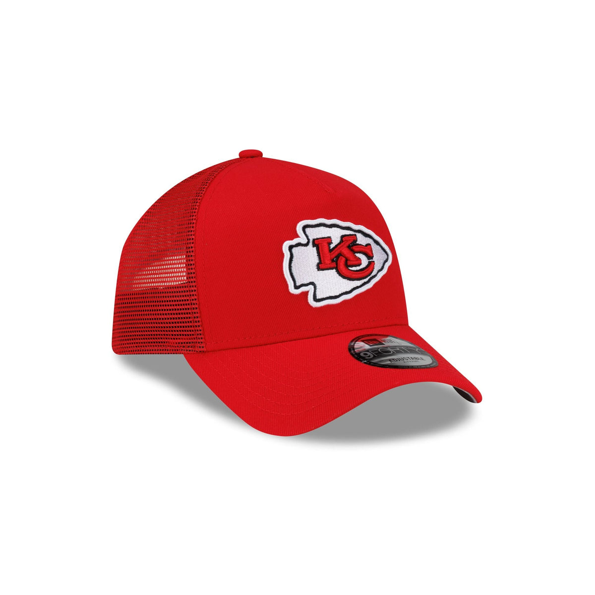 Kansas City Chiefs Side Script 9FORTY A-Frame Trucker Hat