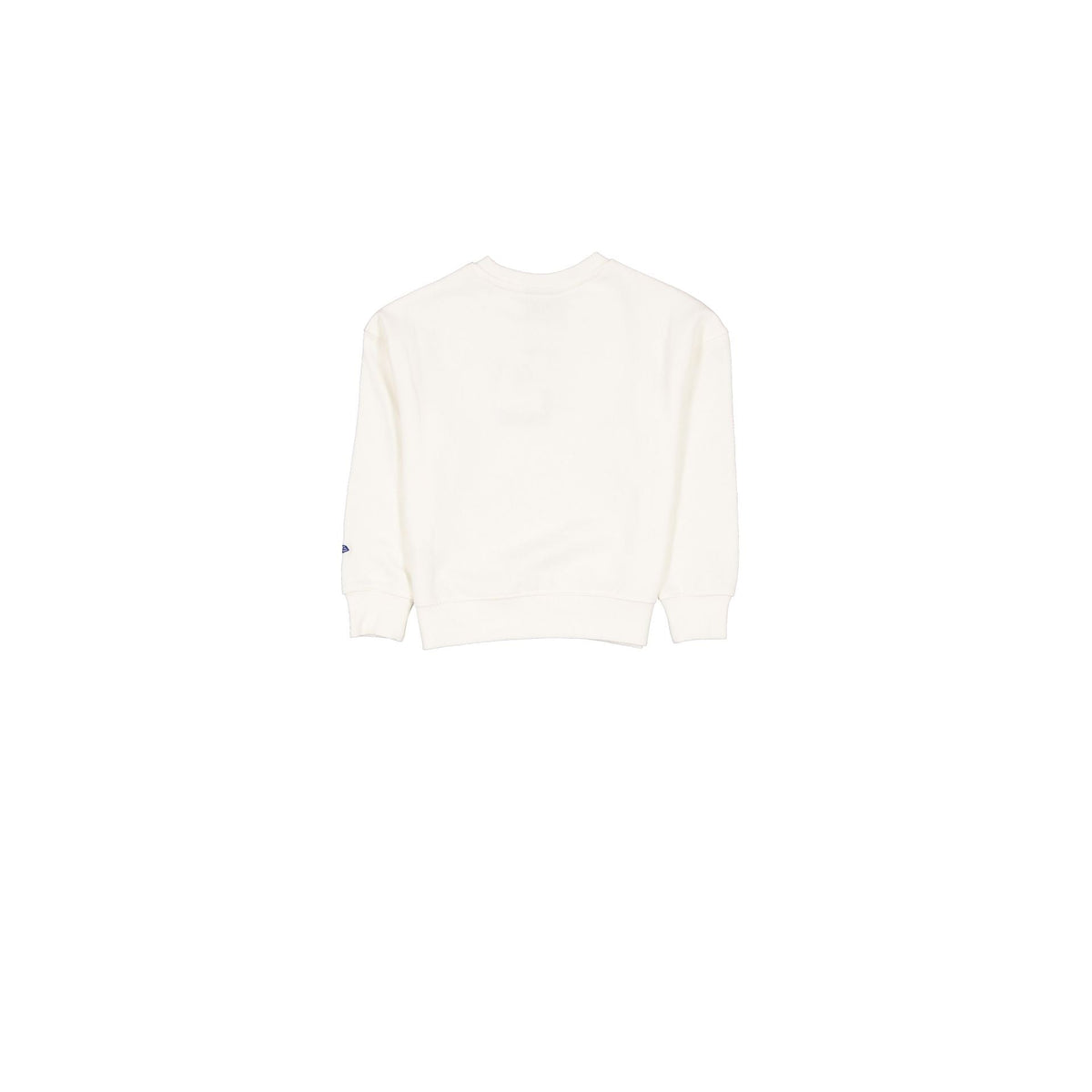 Los Angeles Dodgers Girls Sequin Heart Chrome White Crewneck
