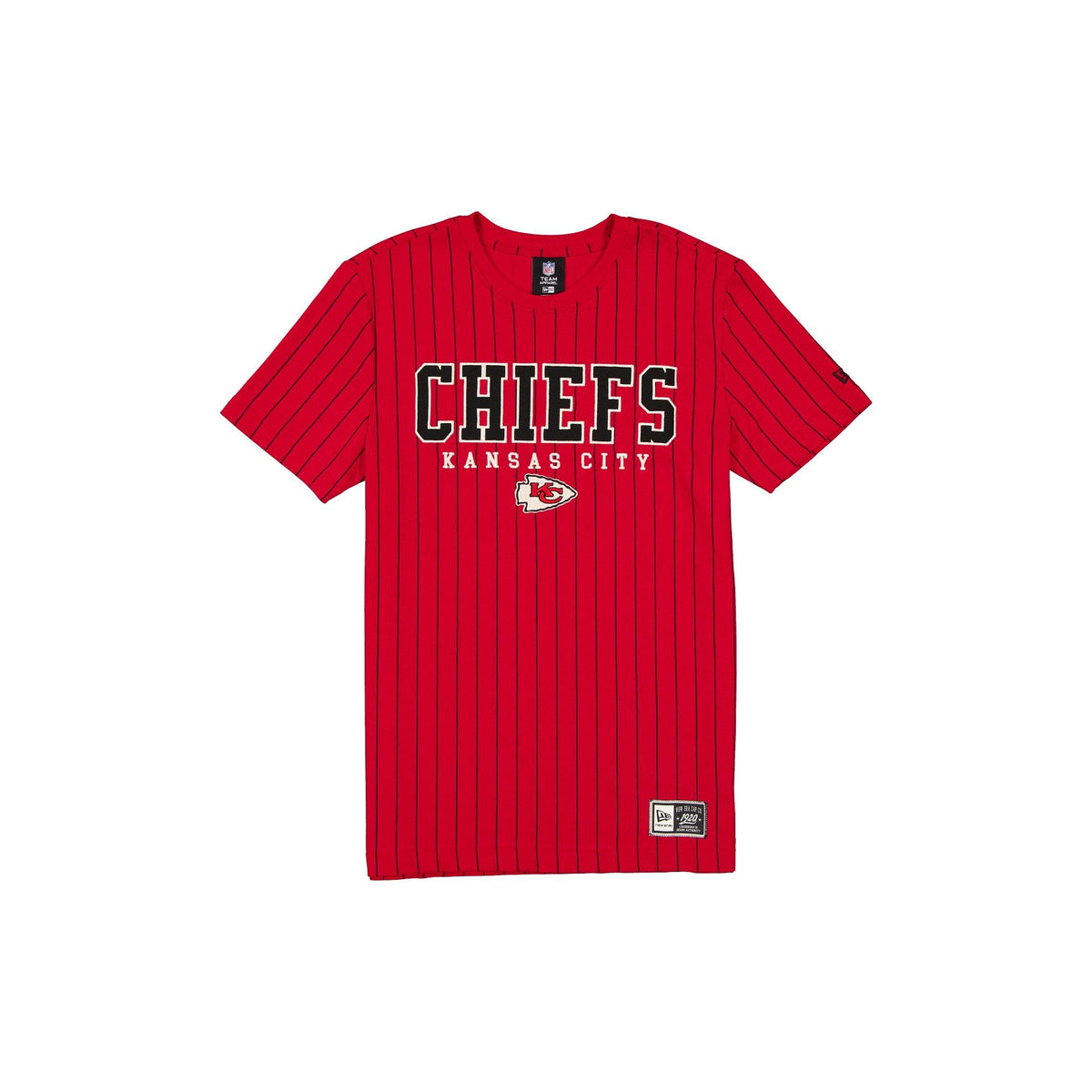 Kansas City Chiefs Throwback Pinstripe Varsity T-Shirt