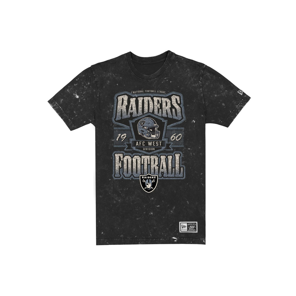 Las Vegas Raiders Throwback Washed Graphic Black T-Shirt