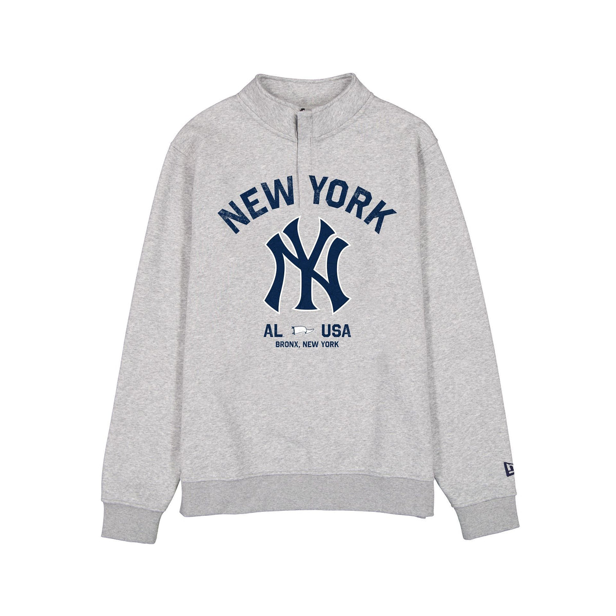 New York Yankees Heather Gray Quarter Zip