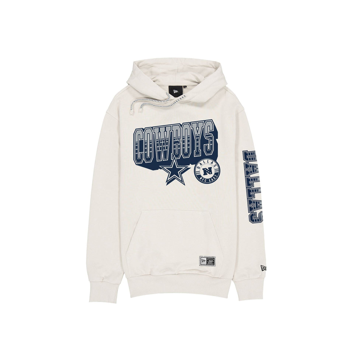 Dallas Cowboys Throwback Chrome White Hoodie