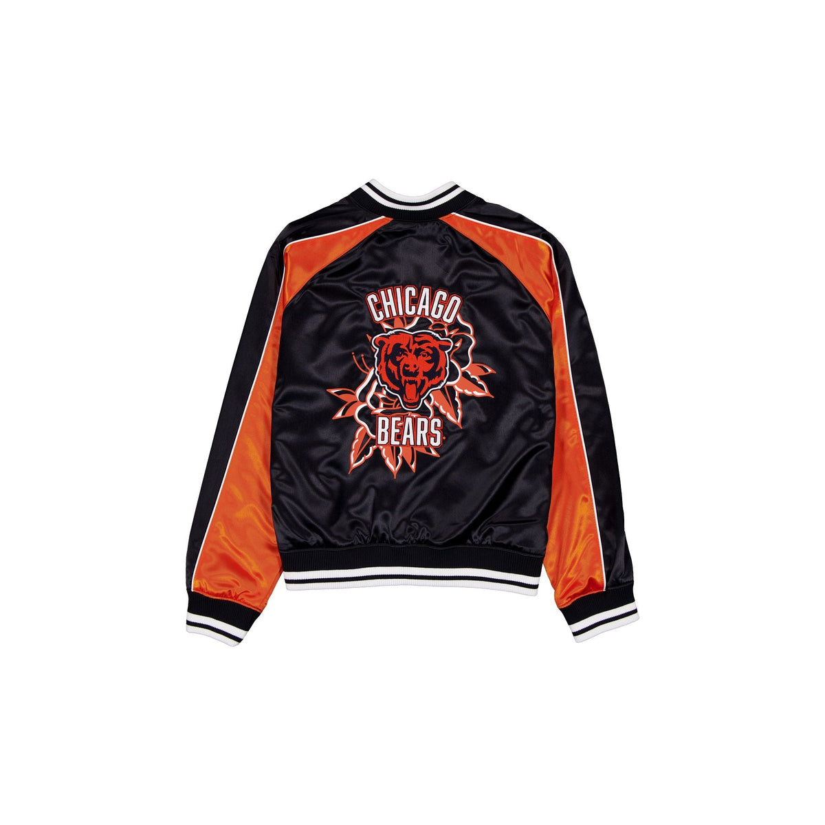 Chicago Bears Women's Floral Satin Varsity Jacket