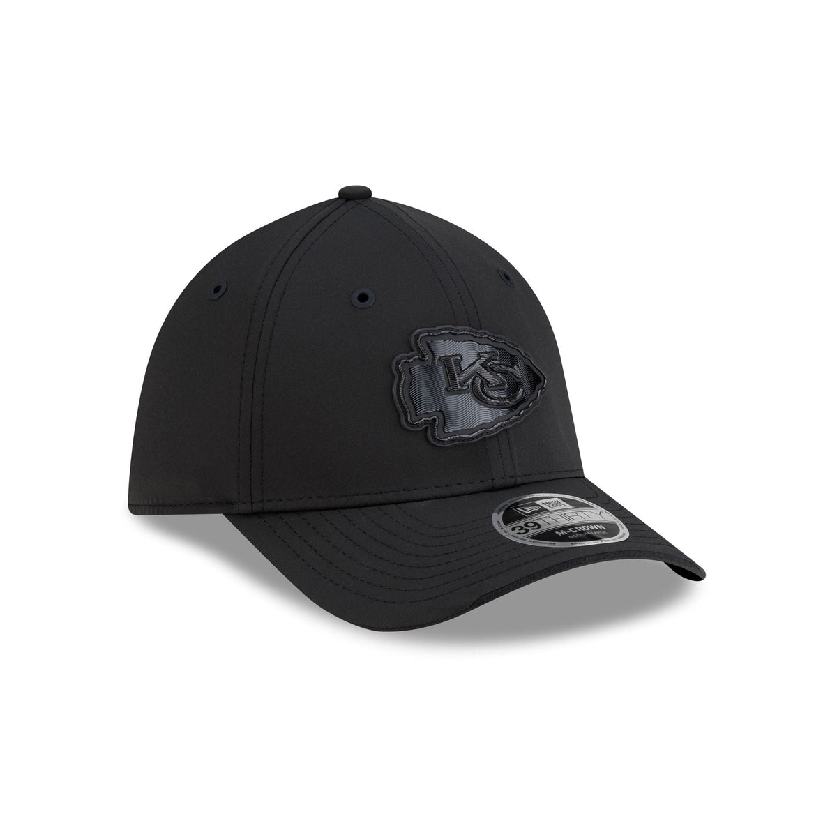 Kansas City Chiefs 2026 Sideline Black 39THIRTY M-Crown Stretch Fit Hat