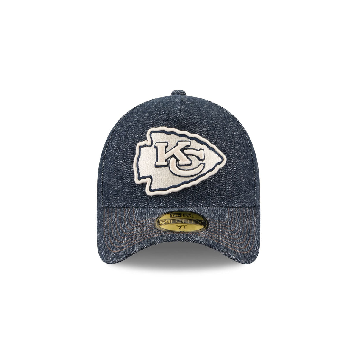 Kansas City Chiefs Denim 59FORTY A-Frame Fitted Hat